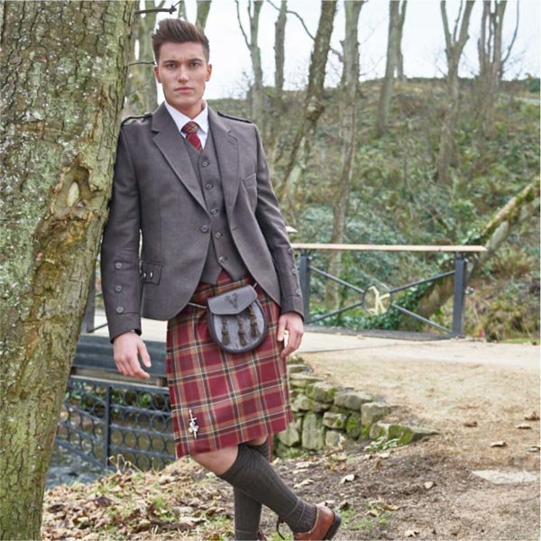 Braemar Jacket in Peat colour - Kilt Accessories & Kilts for Sale ...