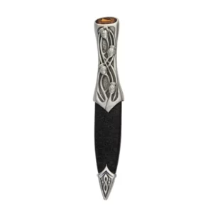 Luss Thistle Dress Sgian Dubh with Cairngorm stone top.