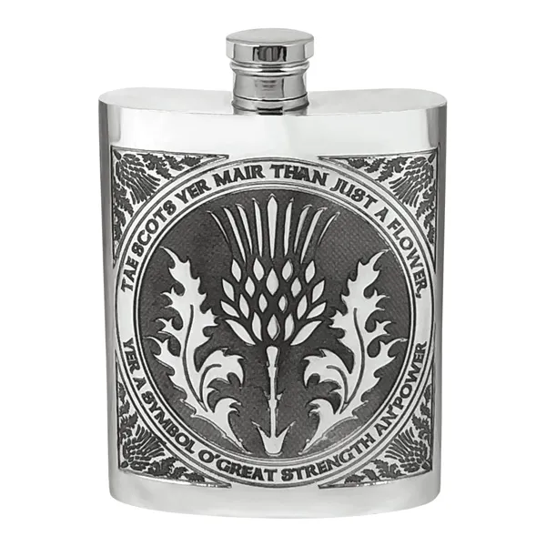 Hip Flask with Tae a Thistle