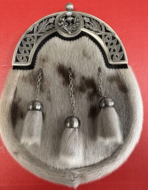 Sealskin Dress Sporran Thistle Cantle