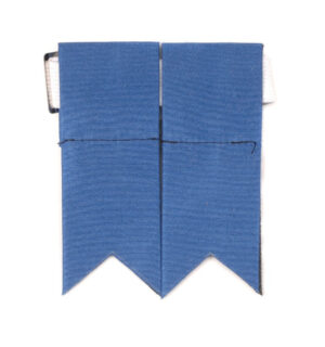 Plain Coloured Kilt Flashes Blue